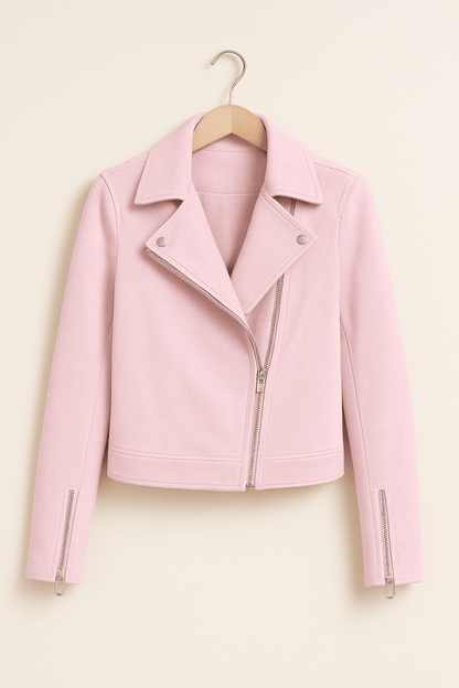 Suède Look Bikerjas voor Dames | Cool & Elegant