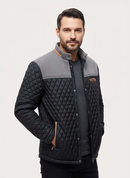 Leichte gesteppte Jacke für Herren – Warmer Komfort &amp; Moderner Casual-Stil