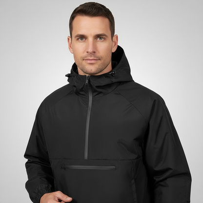 Veste coupe-vent Softshell Kapuzen pour hommes – Halbzip Outdoor Komfort &amp; Windschutz