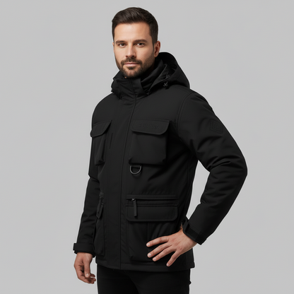 Manteau de cheminée militaire d'hiver pour hommes | Fête humide