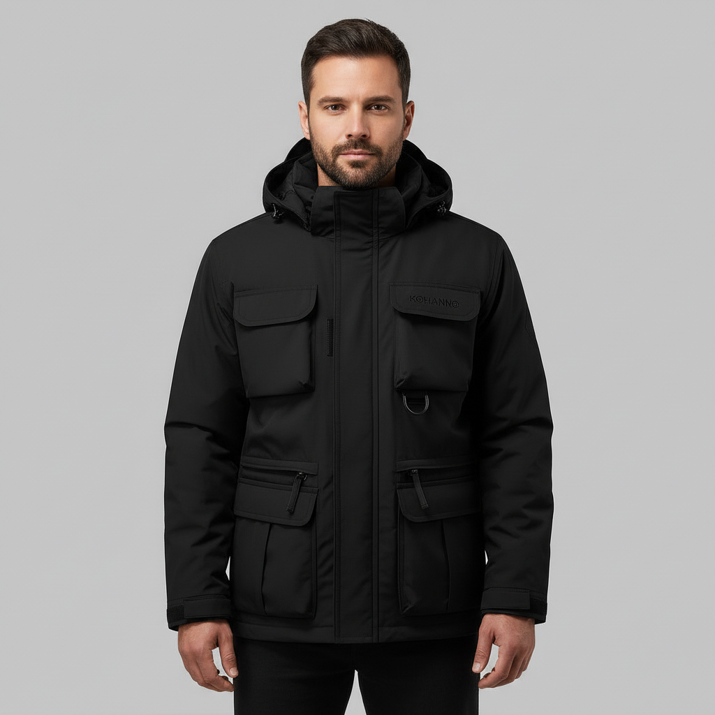 Manteau de cheminée militaire d'hiver pour hommes | Fête humide