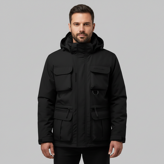 Manteau de cheminée militaire d'hiver pour hommes | Fête humide