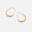 Nica - Gold Hoop Earrings — made with care and attention to detail.
