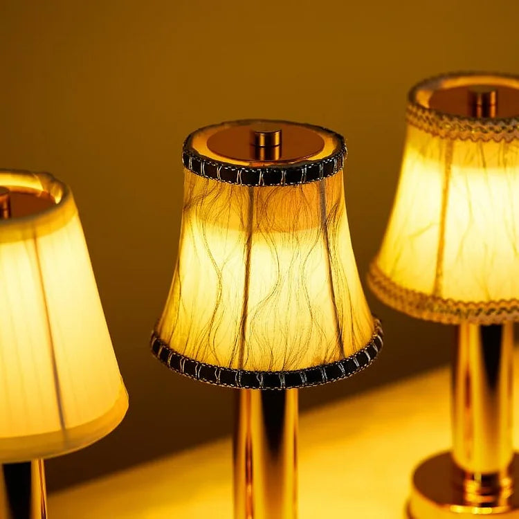 Vintage Brass Table Lamp with LED | Retro Style Lighting for Home