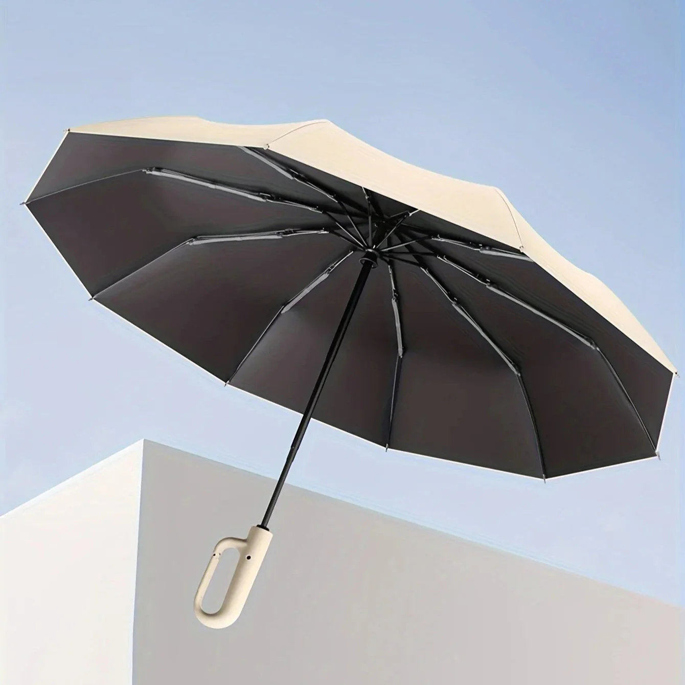 Verstärkter zeitgenössischer kompakter Regenschirm