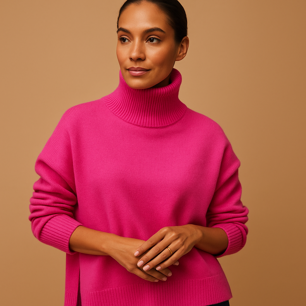 Damen Oversize Rollkragenpullover – Lässige und schmeichelhafte Passform