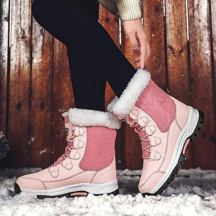 Waterdichte Sneeuwlaarzen Dames Mid Calf - Perfect voor Winter