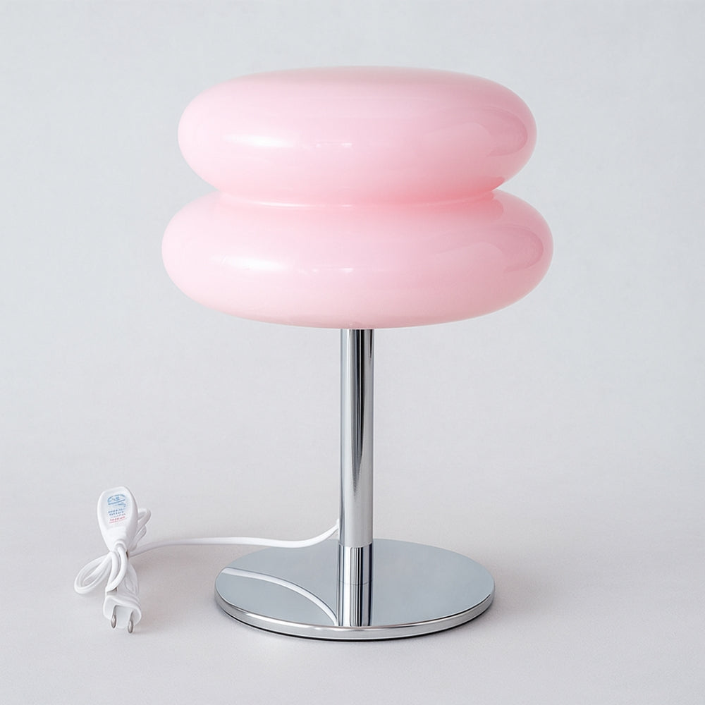 Dreifarbige mittelalterliche Tischlampe - Stilvolle Wohndekoration für das Wohnzimmer