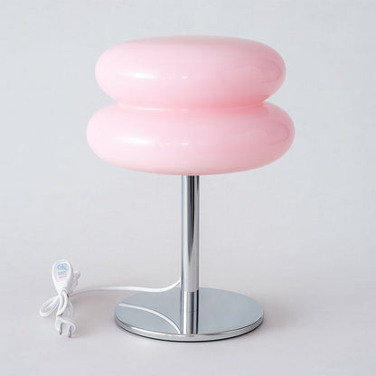 Dreifarbige mittelalterliche Tischlampe - Stilvolle Wohndekoration für das Wohnzimmer