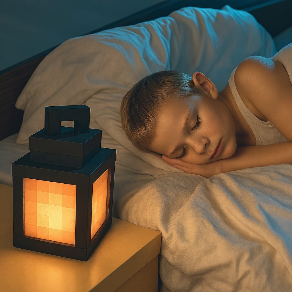 Minecraft Lampe | Drahtlose Tischlampe | Nachttischlampe | Innenwandleuchte | Pixellicht