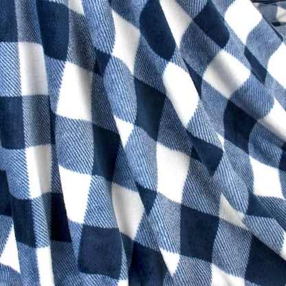 Cozy Plaid Throw Blanket for Sofa and Bed - Soft and Warm