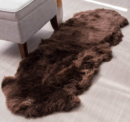 Tapis de couloir luxueux en fausse peau de mouton pour la décoration du couloir et de la chambre