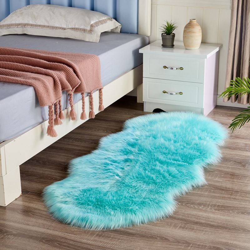 Tapis de couloir luxueux en fausse peau de mouton pour la décoration du couloir et de la chambre
