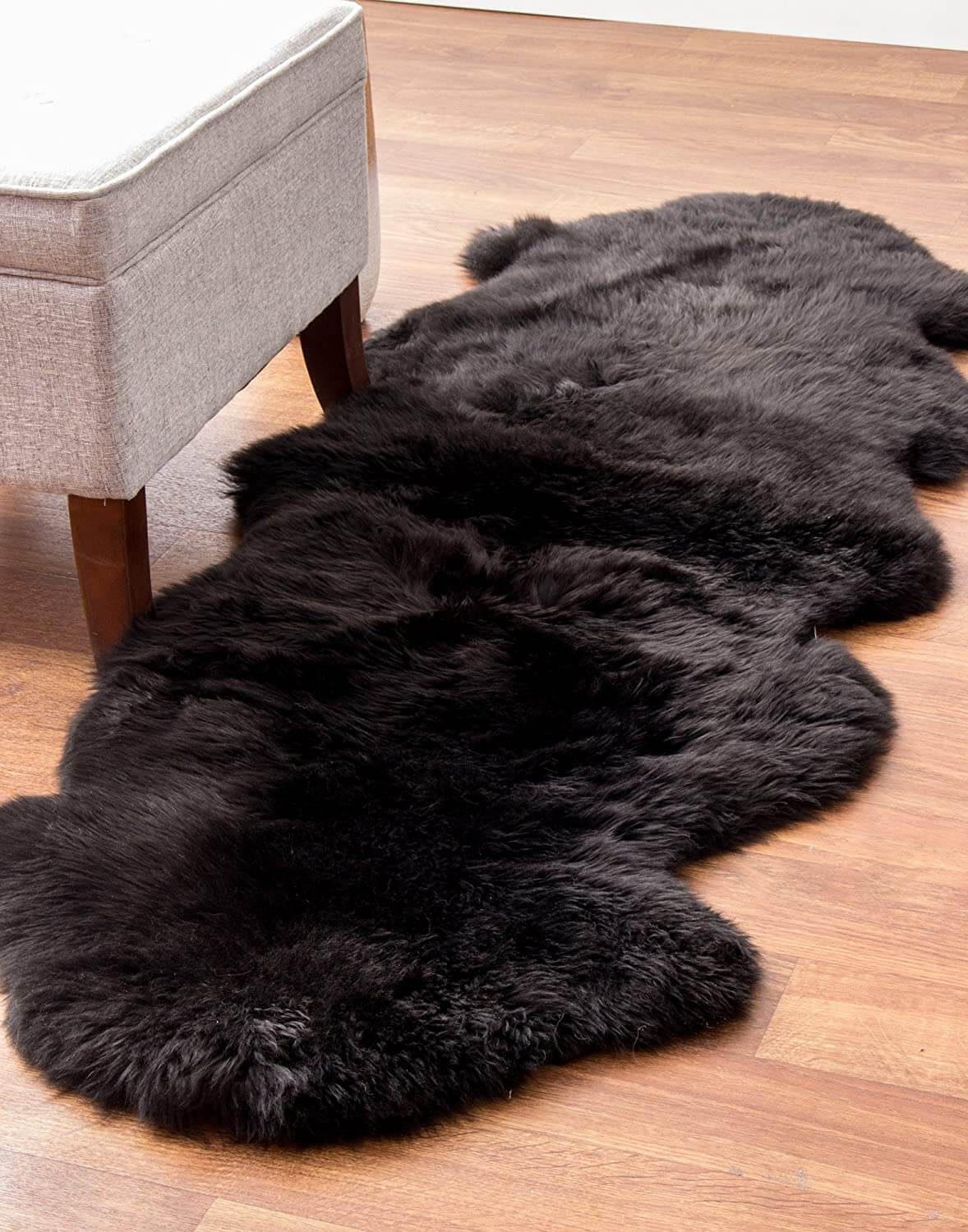 Tapis de couloir luxueux en fausse peau de mouton pour la décoration du couloir et de la chambre