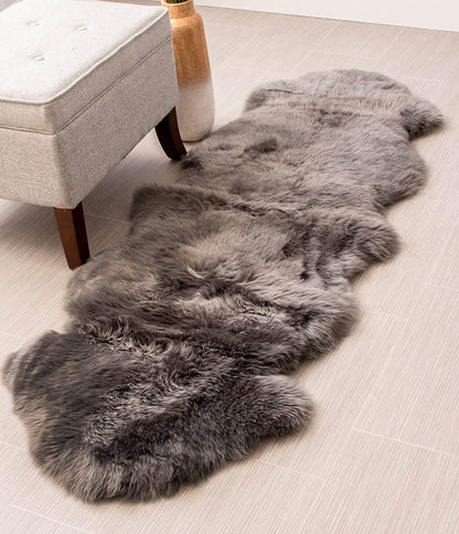 Tapis de couloir luxueux en fausse peau de mouton pour la décoration du couloir et de la chambre