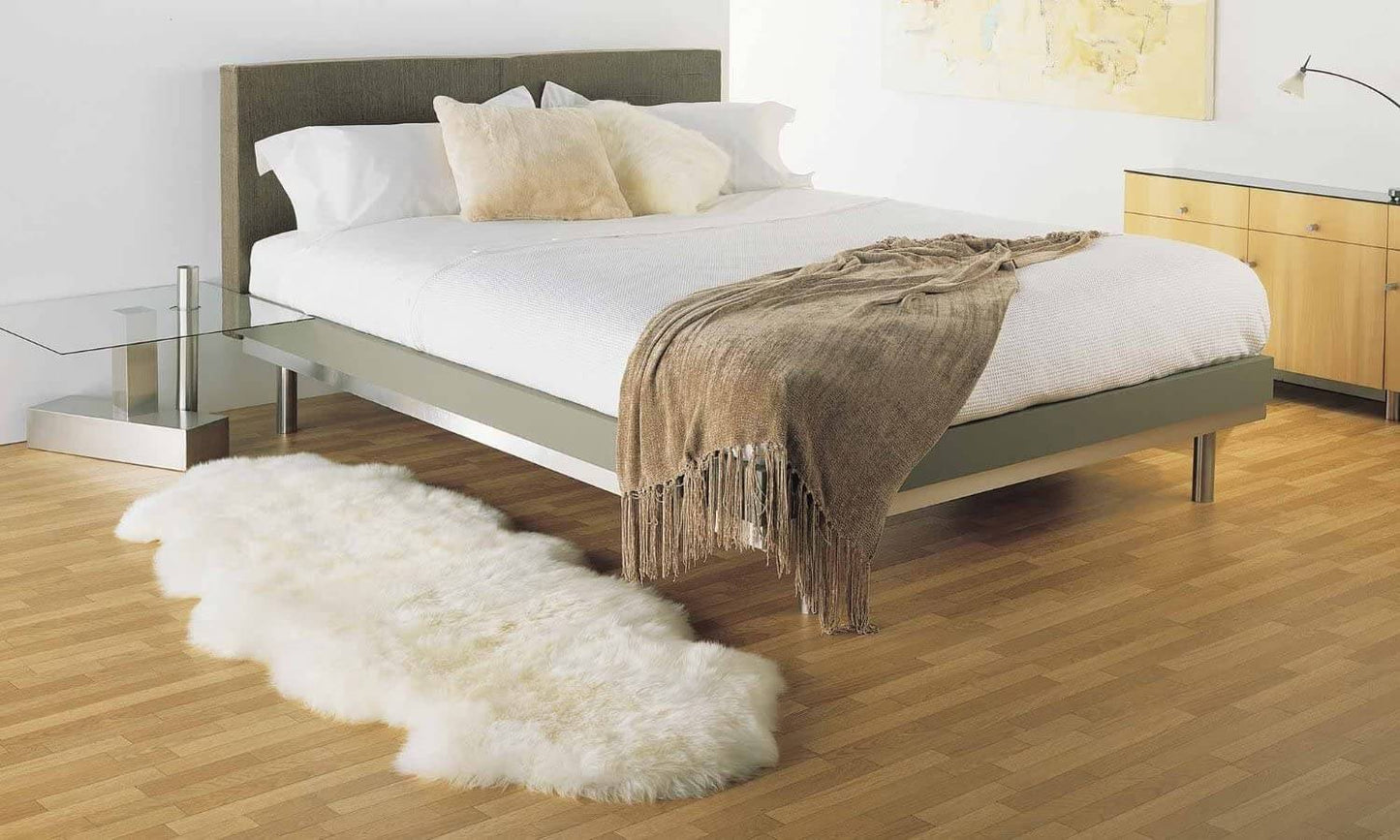 Tapis de couloir luxueux en fausse peau de mouton pour la décoration du couloir et de la chambre
