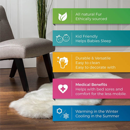 Tapis de couloir luxueux en fausse peau de mouton pour la décoration du couloir et de la chambre