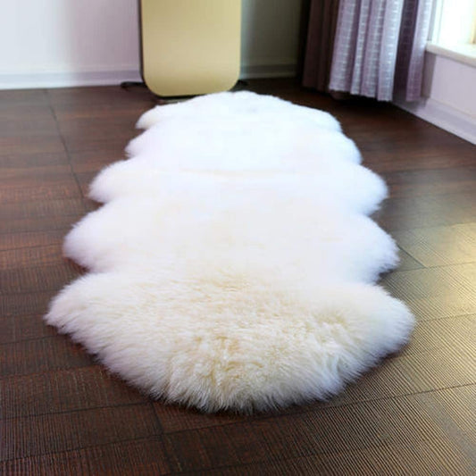 Tapis de couloir luxueux en fausse peau de mouton pour la décoration du couloir et de la chambre
