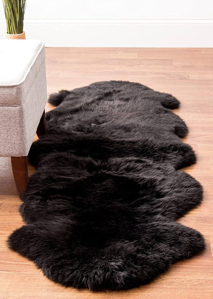 Tapis de couloir luxueux en fausse peau de mouton pour la décoration du couloir et de la chambre