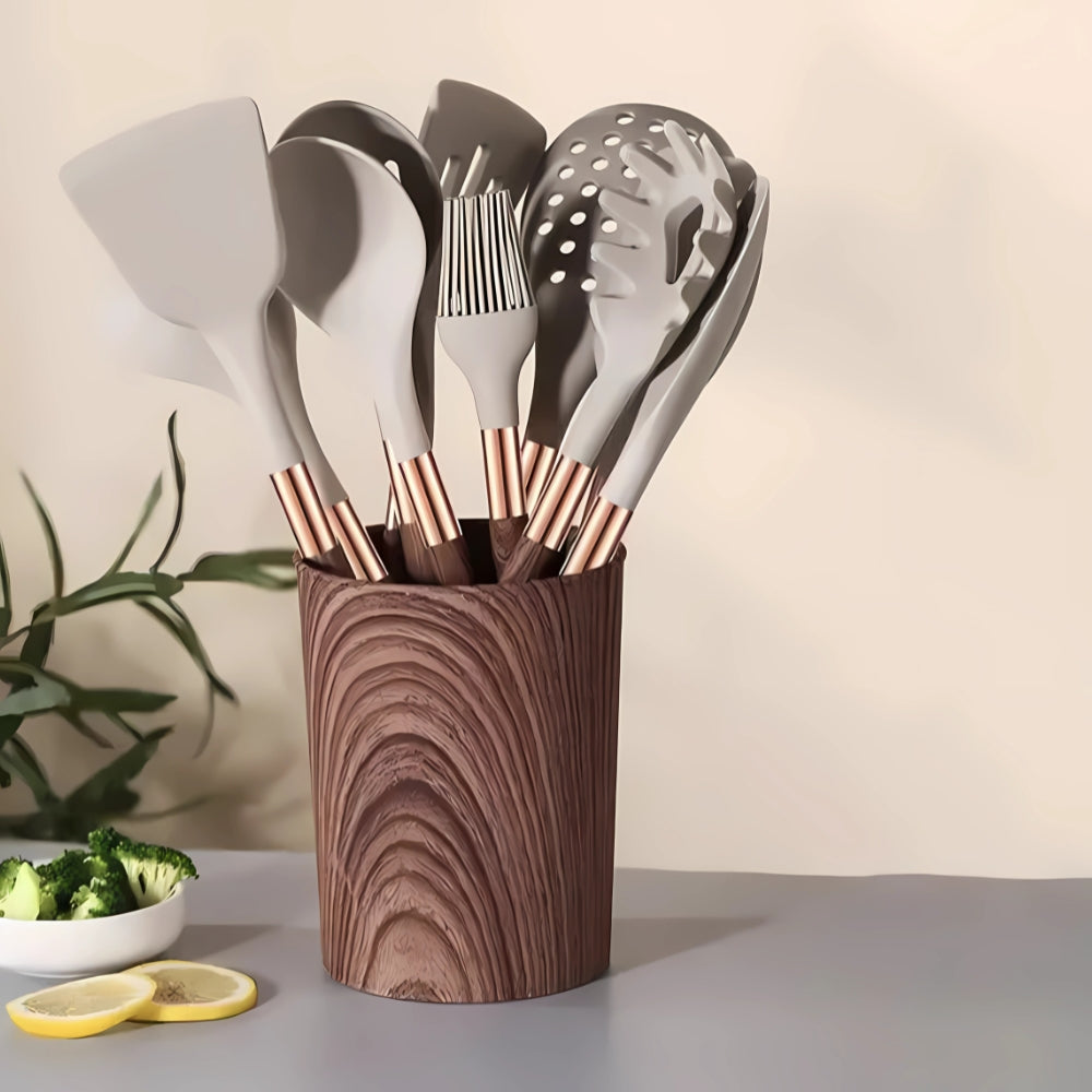 Premium Küchenutensilien Set | Silikon Küchenwerkzeuge Set | Kochutensilien 10 Teile | Culinora