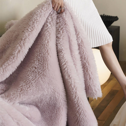 Plaid en laine douce et luxueuse pour canapé, salon et chambre à coucher