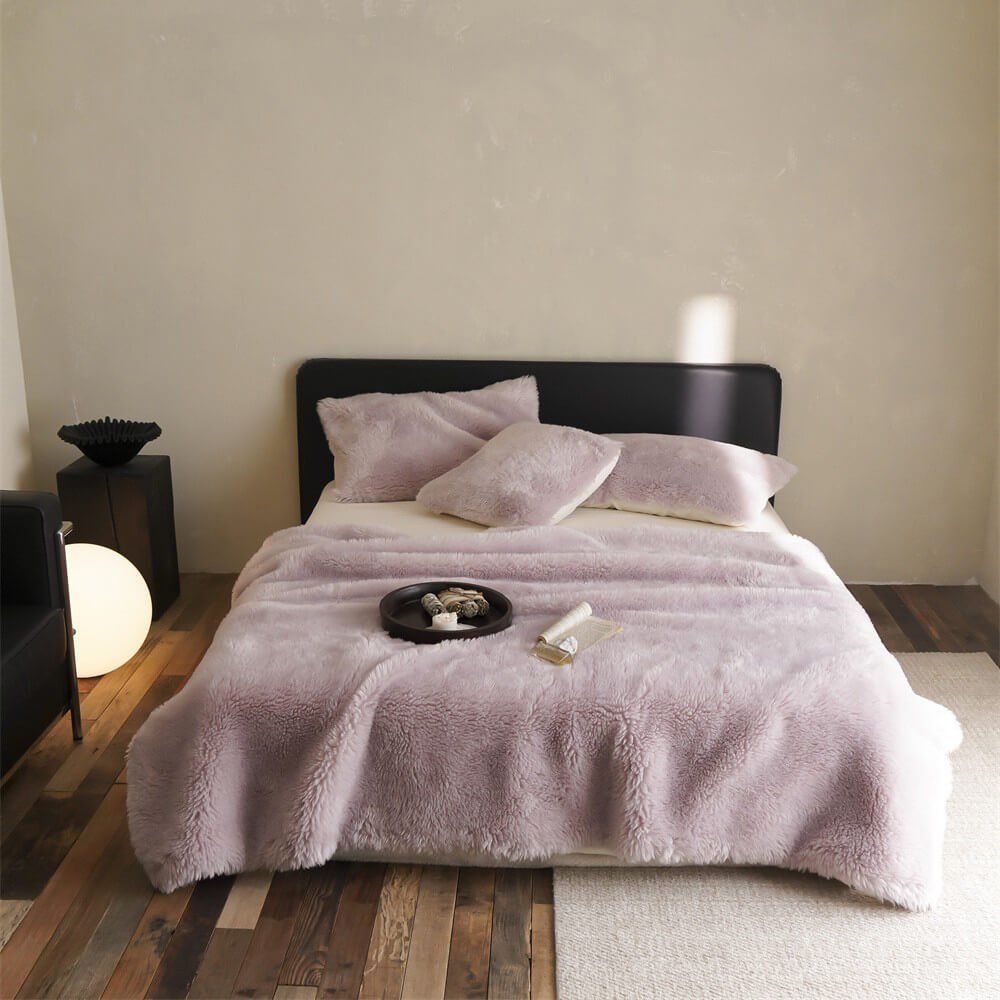 Plaid en laine douce et luxueuse pour canapé, salon et chambre à coucher