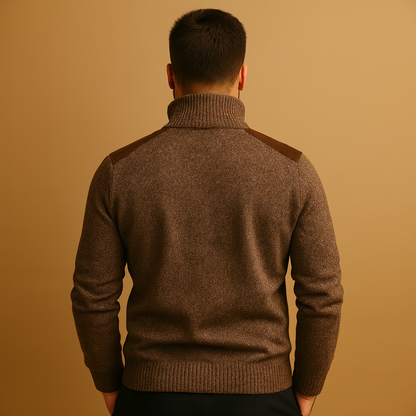 Pull à moitié zippé pour hommes avec poches et poches – Chaud et résistant