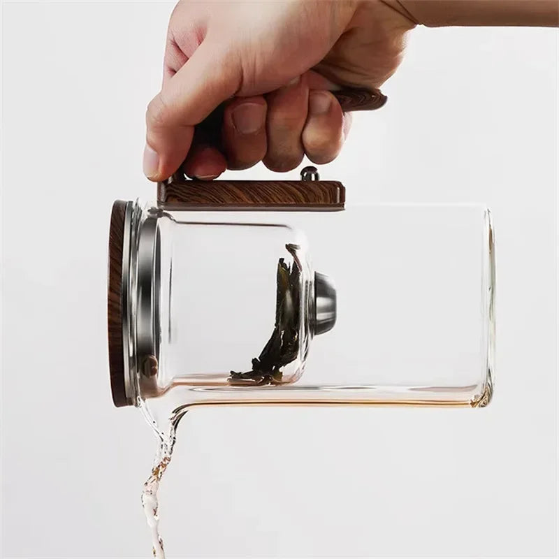 Glas Teekanne mit Sieb | PureTee