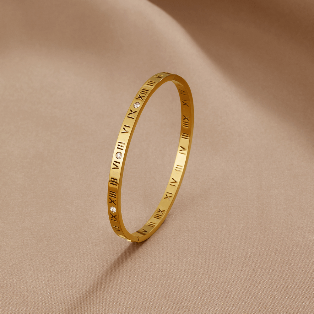 Sierra - Roman Gold Bangle — made with care and attention to detail.