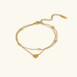Hazel - Gold Heart Anklet — bringing modern charm to your space.