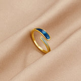 Safira - Blue Wrap Ring — bringing modern charm to your space.