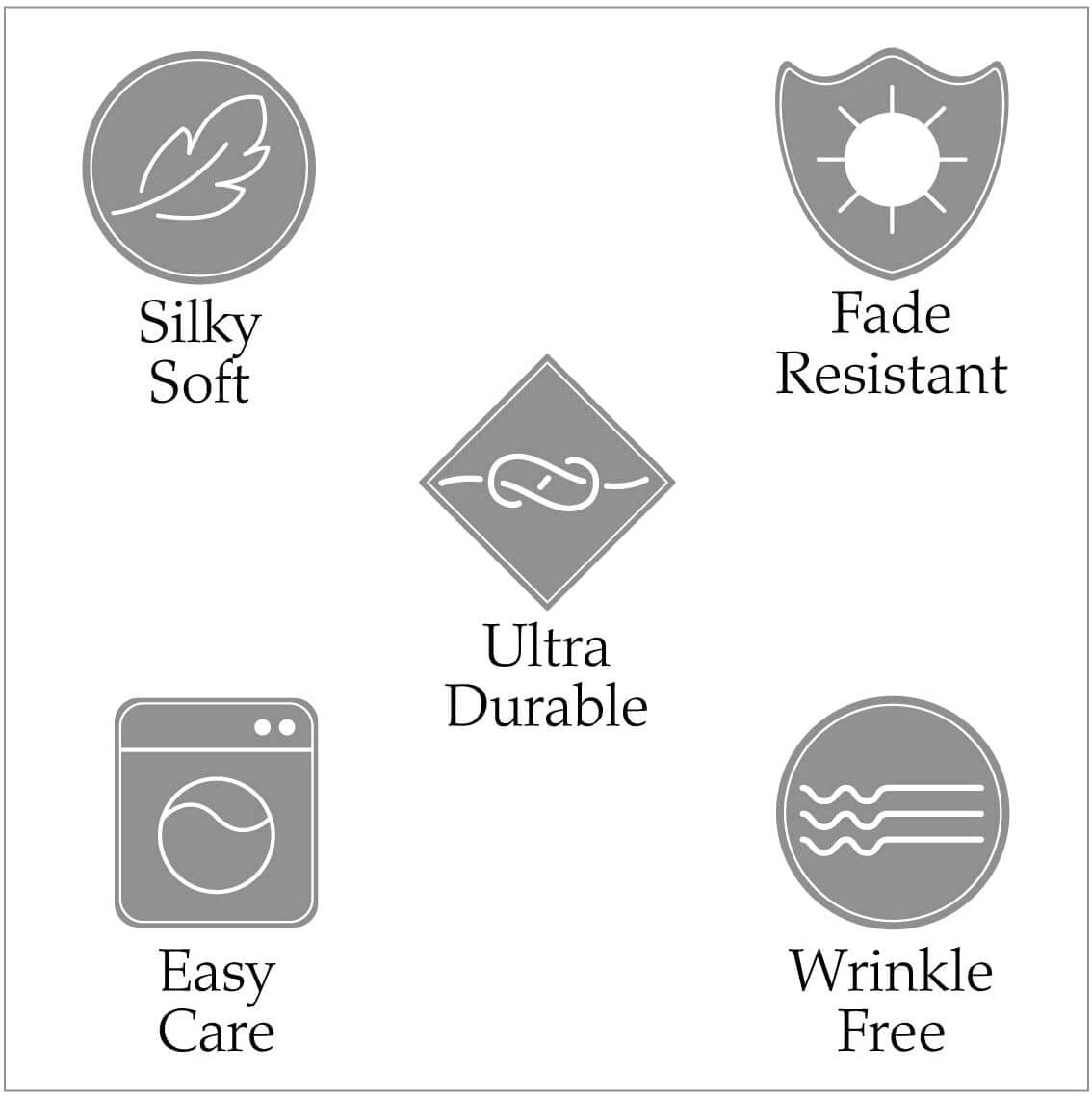 Parure de draps en satin de luxe - Douceur et confort au toucher soyeux