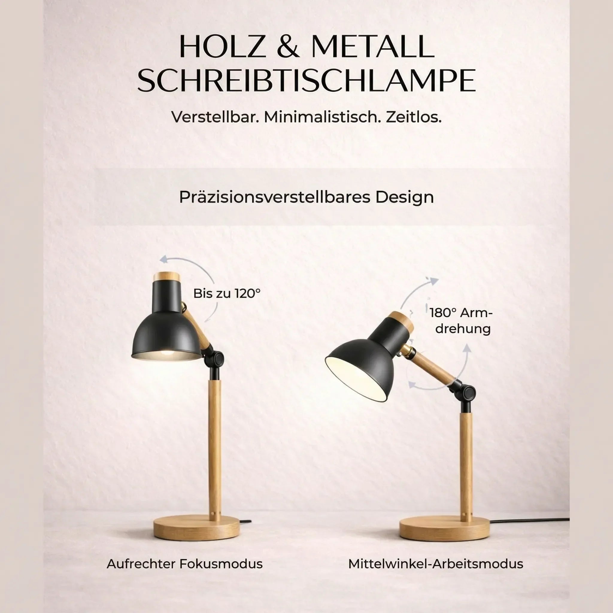 Holz Schreibtischlampe | Tischlampe | WoodLight