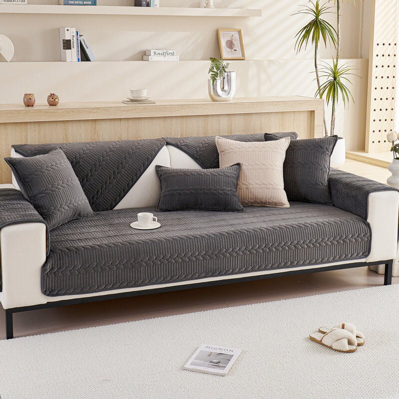 Anti-Slip Sofa Cover for Pets & Kids - Washable Sectional Furniture Protector