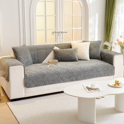 Anti-Slip Sofa Cover for Pets & Kids - Washable Sectional Furniture Protector