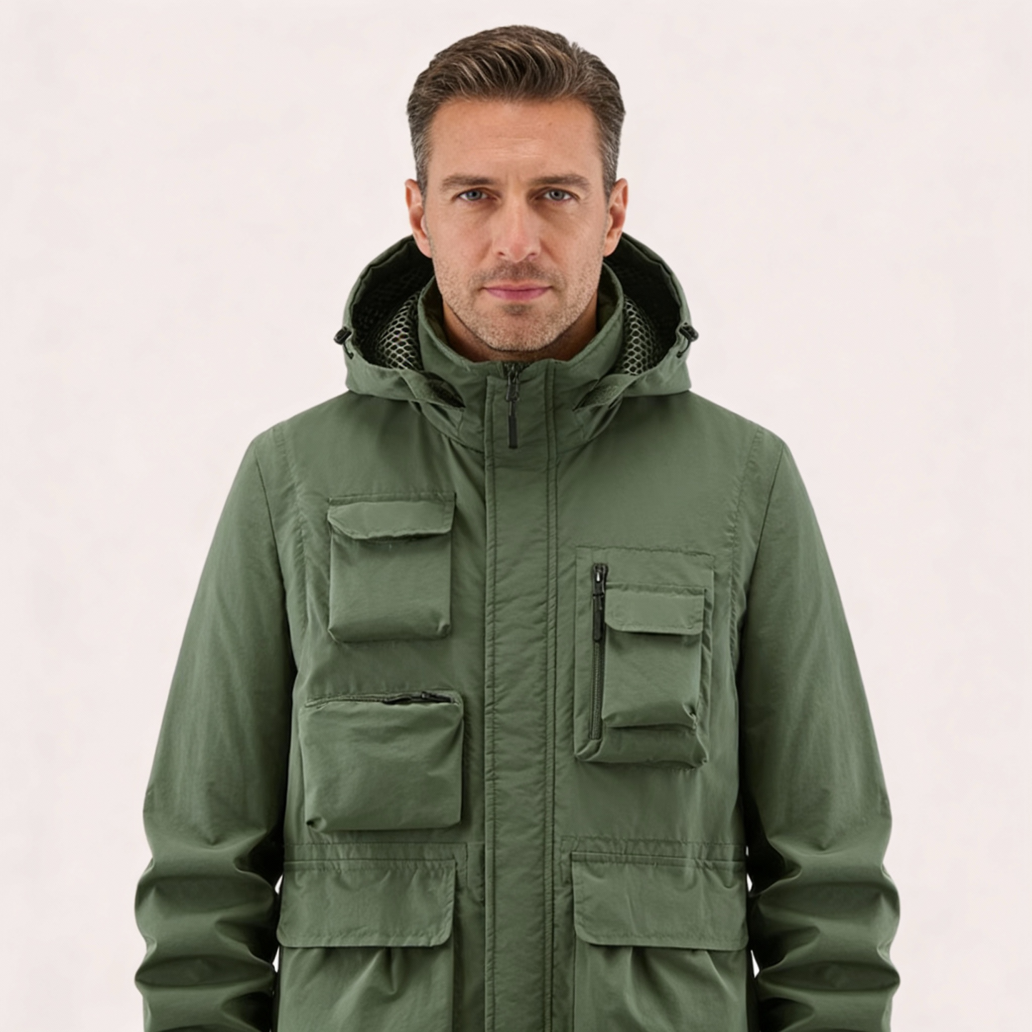 Parka d'hiver en polaire pour hommes – Coupe régulière | Veste d'hiver Warme Isolierte