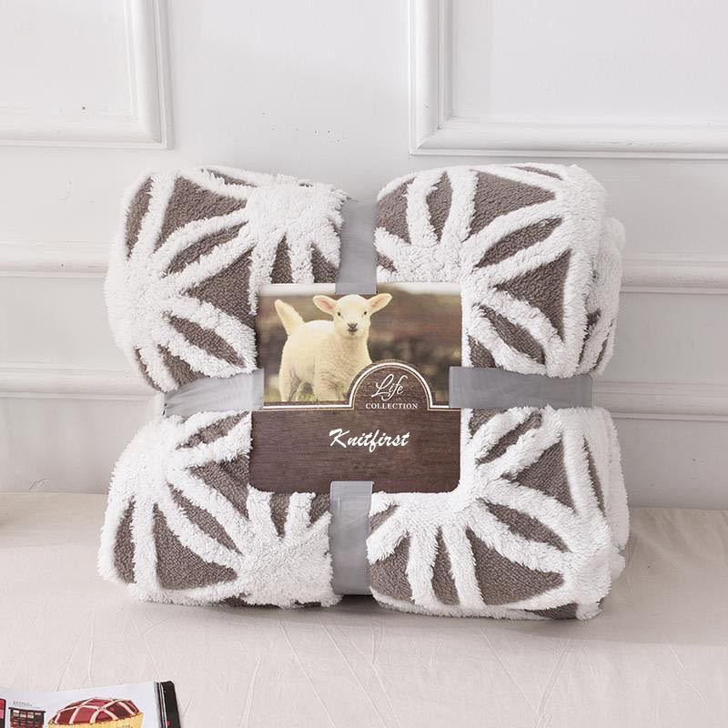 Couverture polaire douce Sherpa - Couverture de lit douillette et moelleuse pour un confort optimal