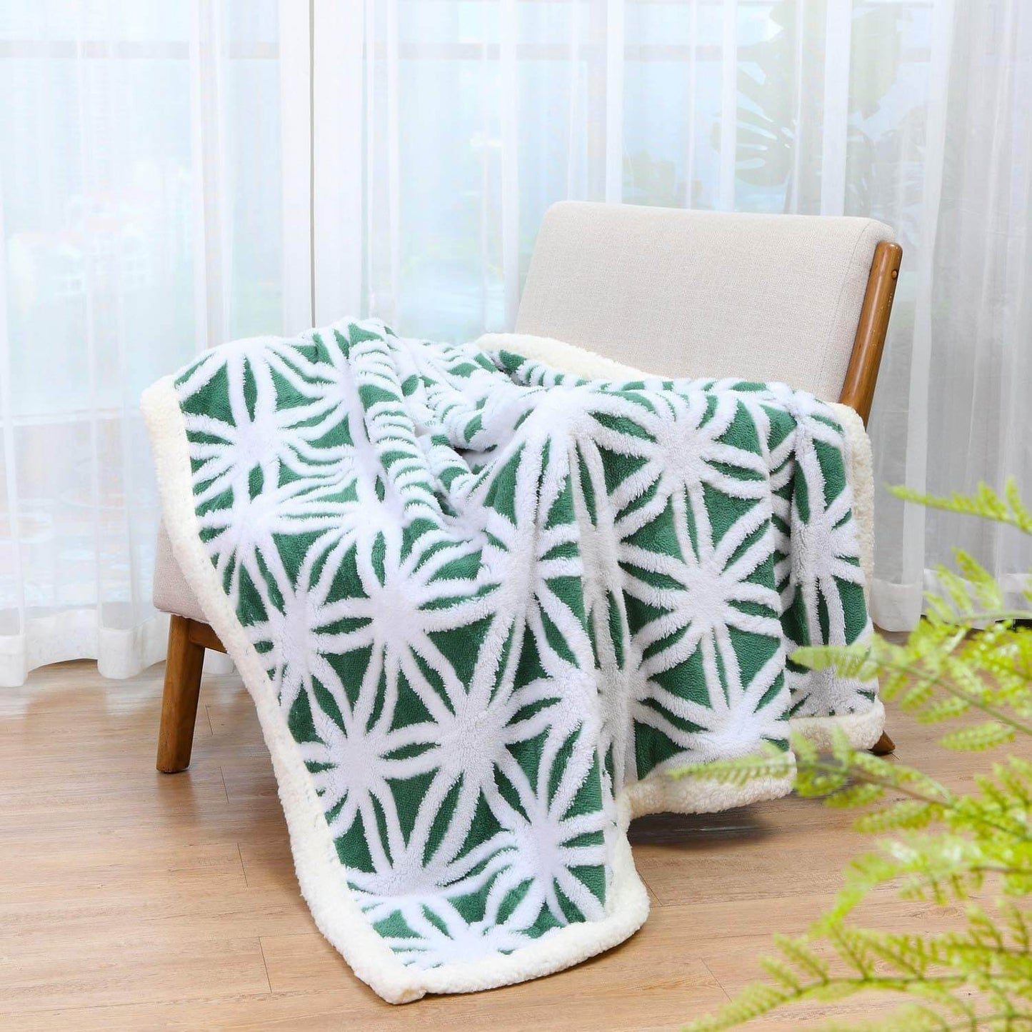 Couverture polaire douce Sherpa - Couverture de lit douillette et moelleuse pour un confort optimal