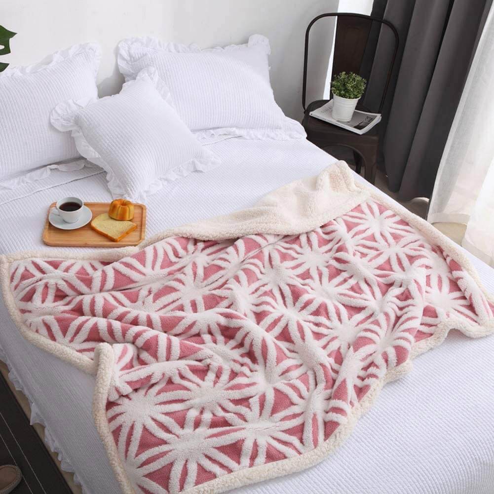 Couverture polaire douce Sherpa - Couverture de lit douillette et moelleuse pour un confort optimal