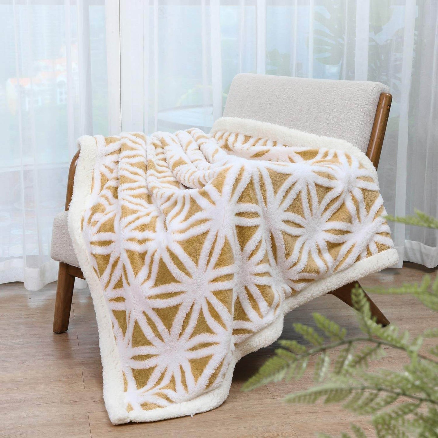 Couverture polaire douce Sherpa - Couverture de lit douillette et moelleuse pour un confort optimal