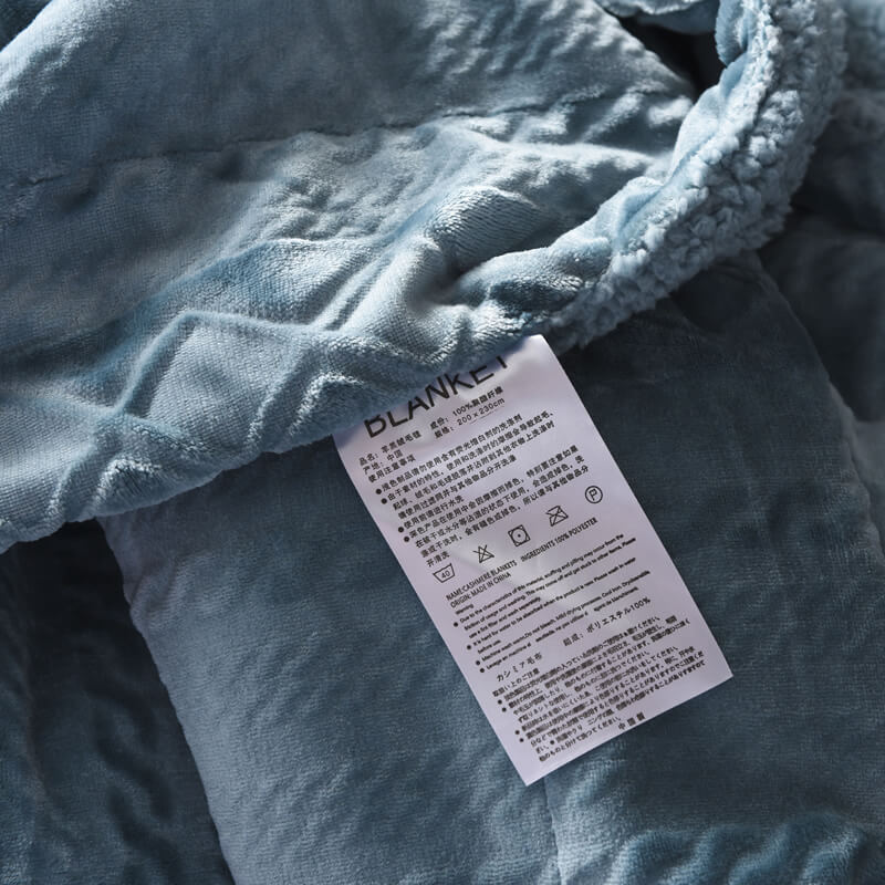 Couverture polaire sherpa douce et moelleuse, format double/queen