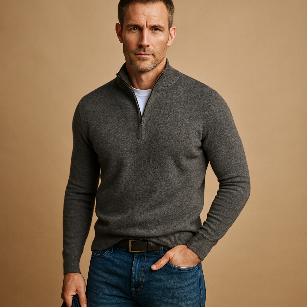 Cardigan zippé pour hommes pour Dagelijks Comfort et Slimme Laagjes