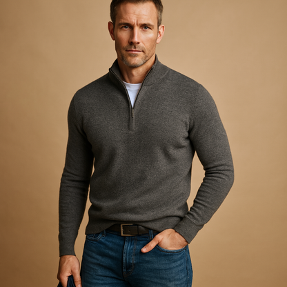 Cardigan zippé pour hommes pour Dagelijks Comfort et Slimme Laagjes