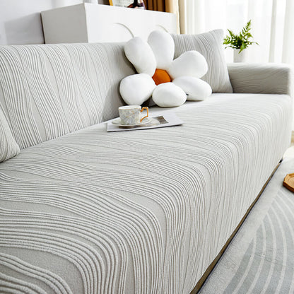 Housse de canapé extensible en jacquard, lavable, pour animaux et enfants