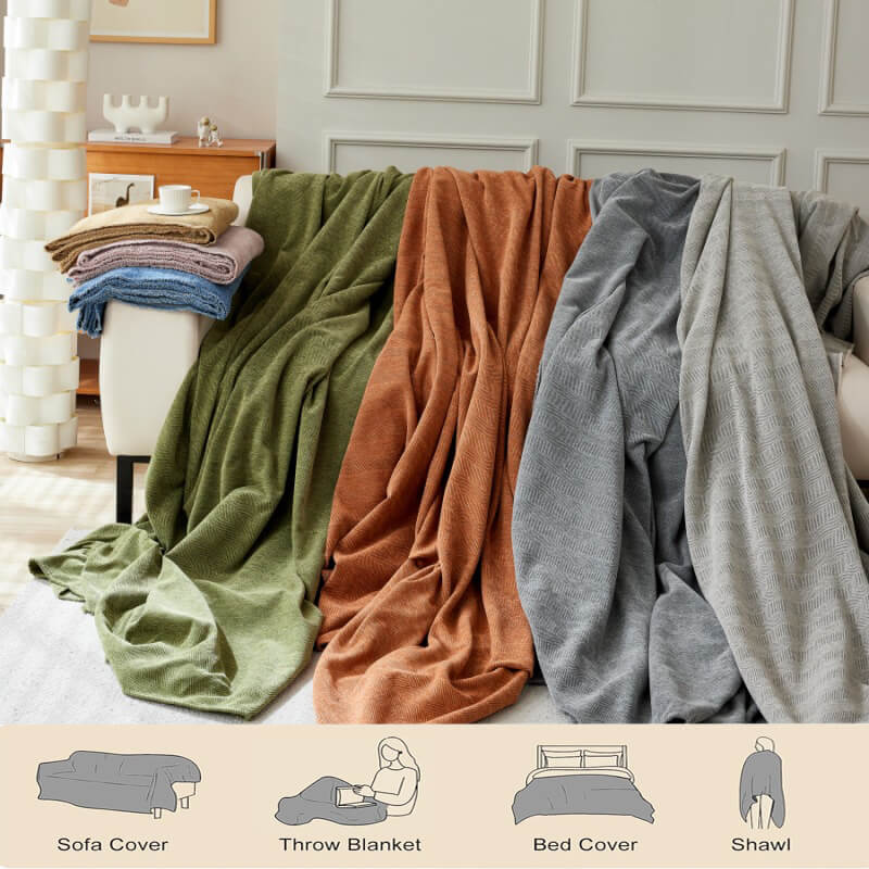 Geometric Sofa Cover for Dogs - Pet Couch Protector for 3-Seater Sofa