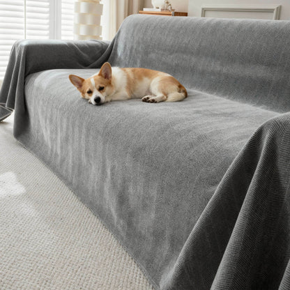 Geometric Sofa Cover for Dogs - Pet Couch Protector for 3-Seater Sofa