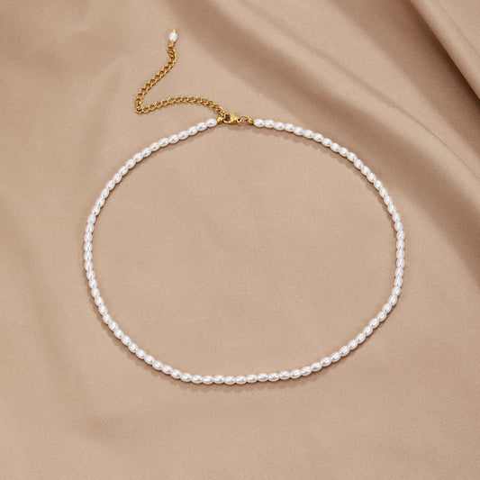 Temi - Pearl Necklace — made with care and attention to detail.