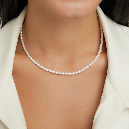 Temi - Pearl Necklace — made with care and attention to detail.