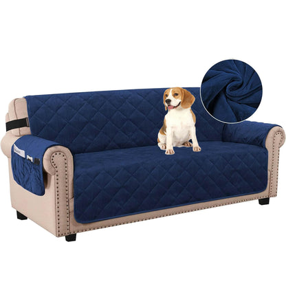 Washable Velvet Sofa Cover for 3-Seater Couch - Non-Slip Pet Protector