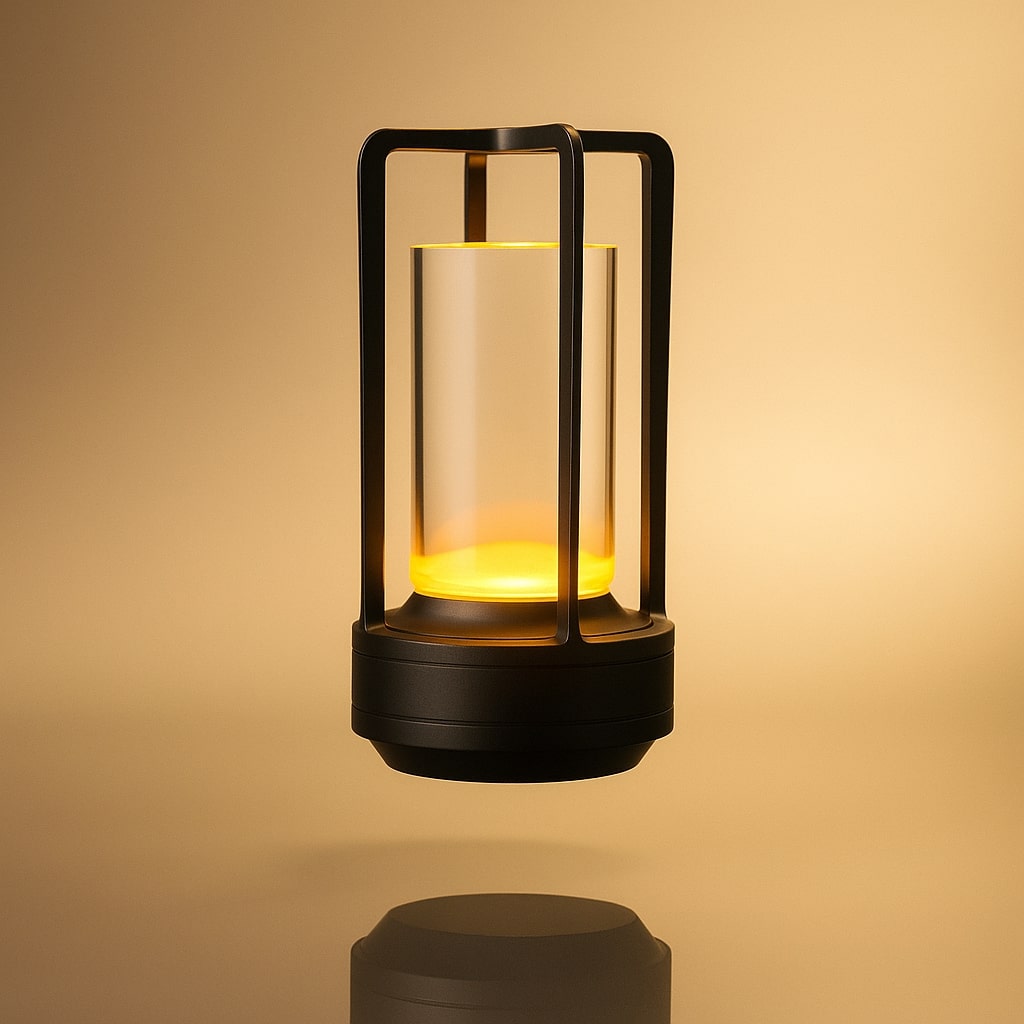 Tischlampe mit Batterie | Moderne LED-Tischlampe | Laternenlampe | NordicLight